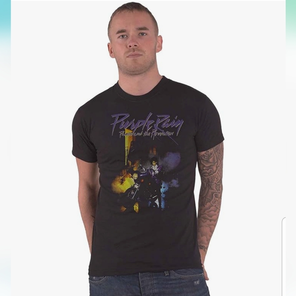 PRINCE ESTATE PURPLE RAIN ALBUM COVER RETRO MUSIC NEW UNISEX FESTIVAL CONCERT 80 - Picture 3 of 4
